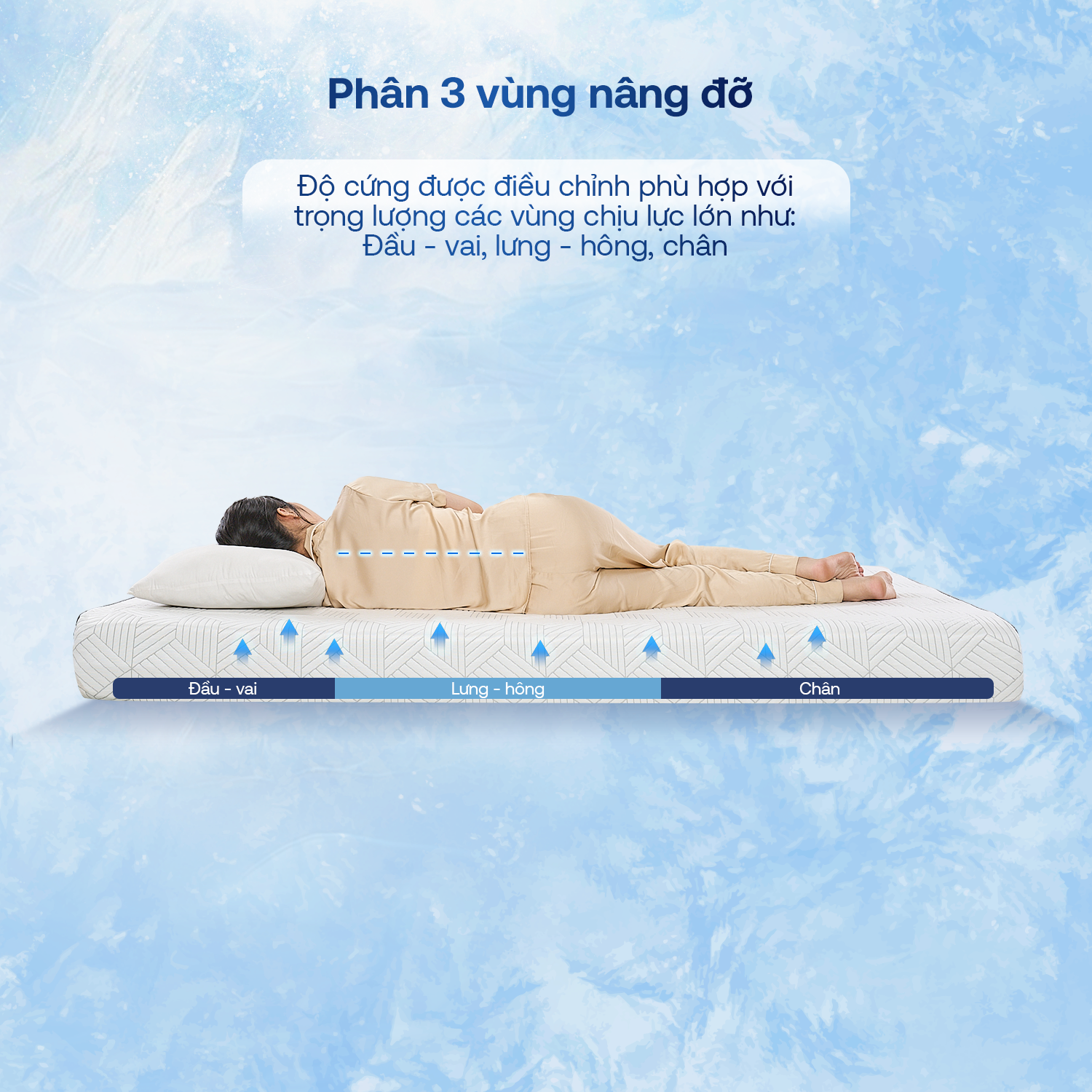 Nâng đỡ 3 vùng
