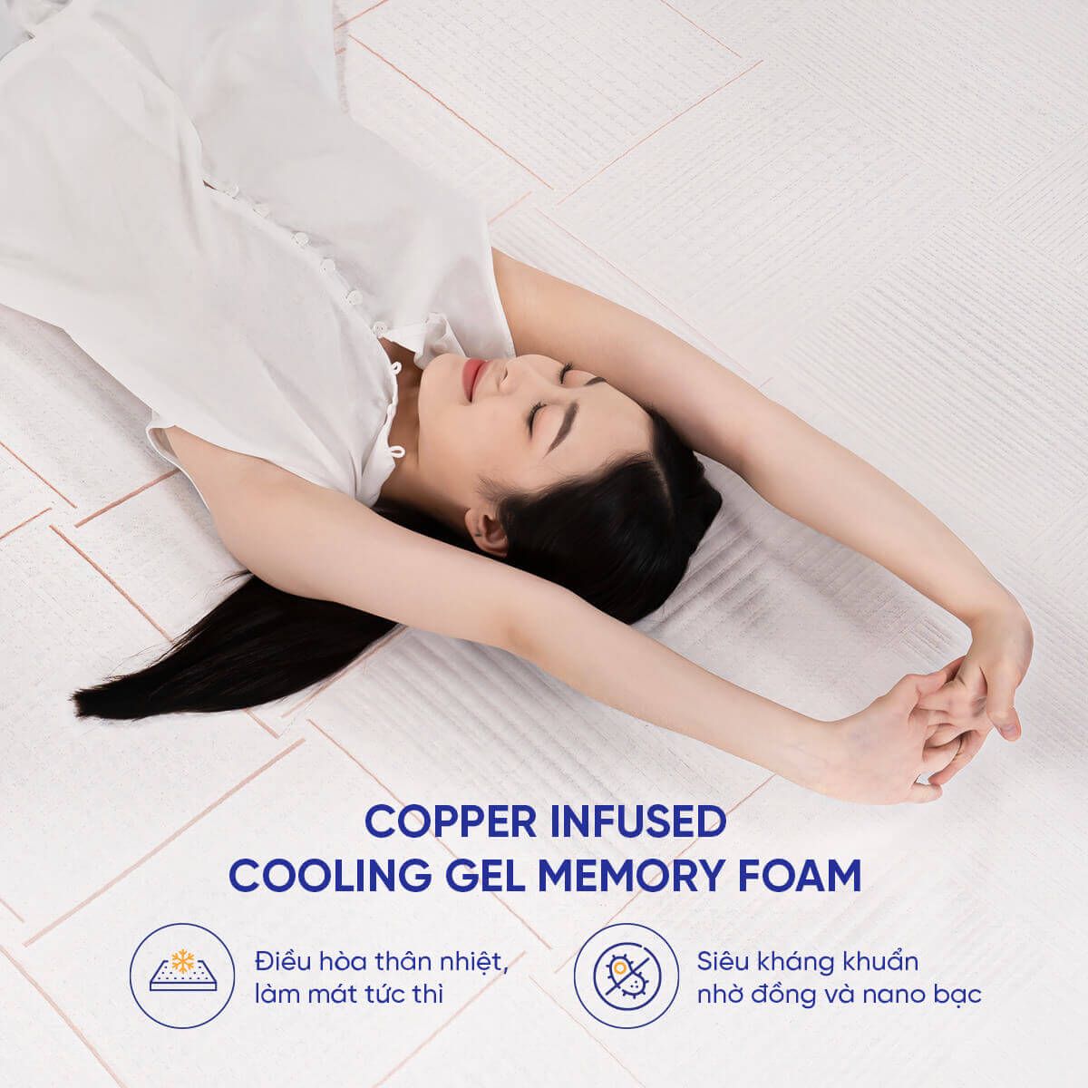 Mặt vải làm mát, hạ nhiệt nhanh, xua tan oi bức