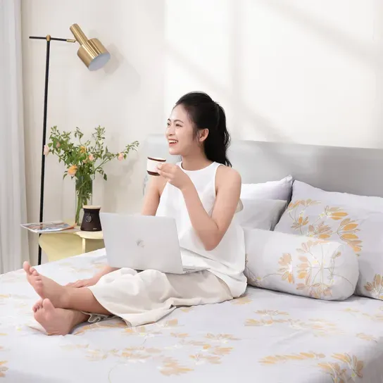 Bộ ga chun tencel Amando Celia 4 chi tiết