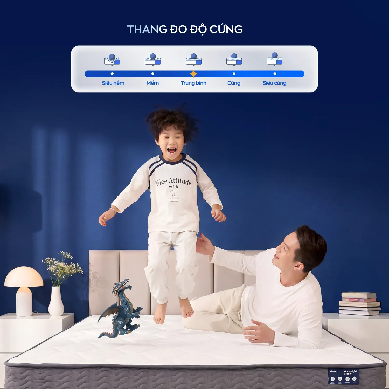 Nệm lò xo Amando Goodnight Magic 8