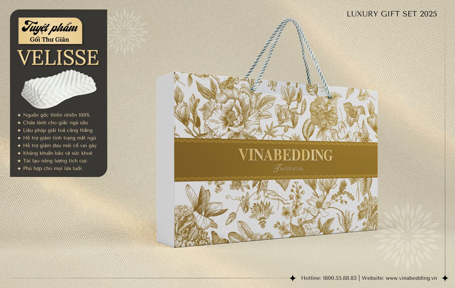 Gối Vinabedding Velisse - Công dụng