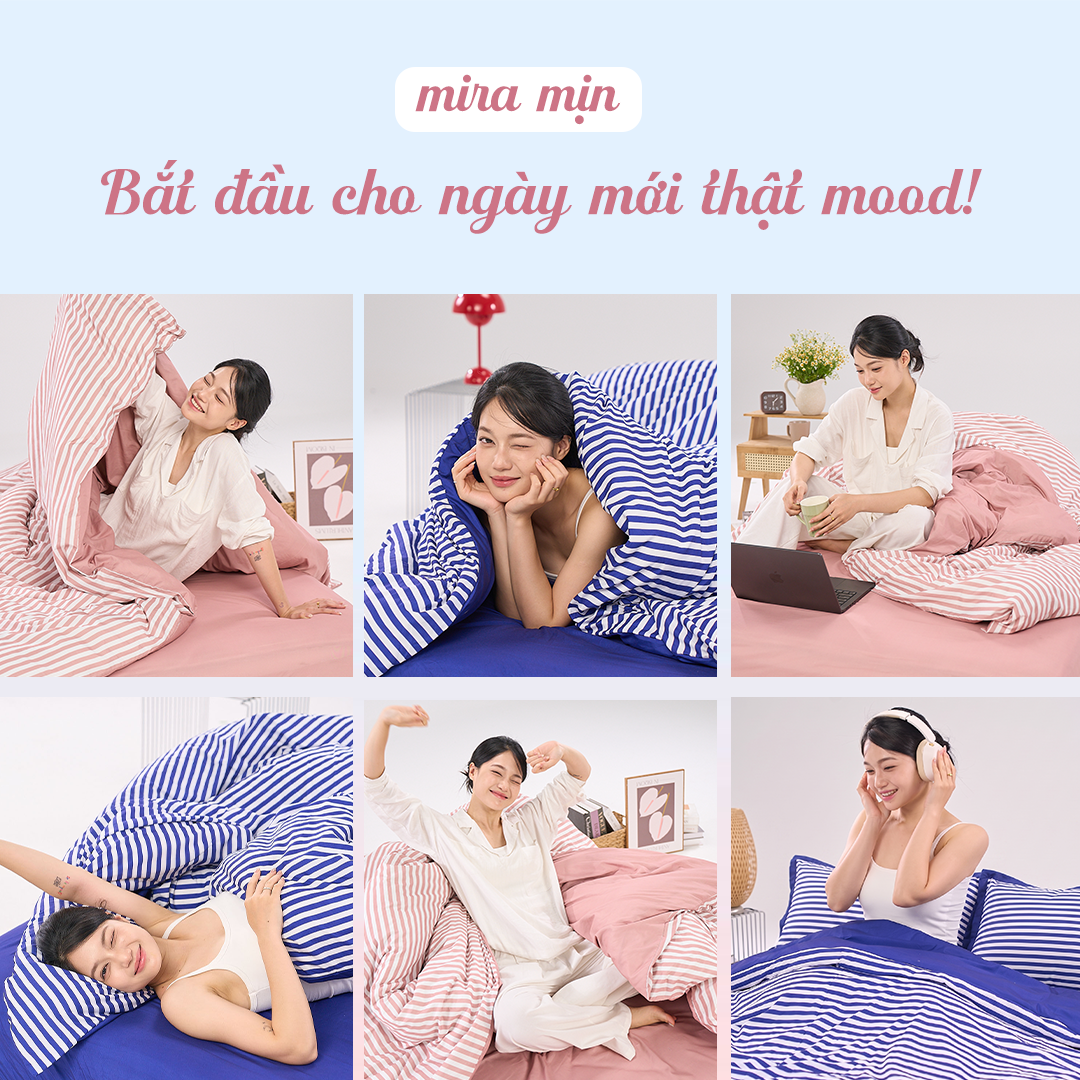 Bộ chăn ga Goodnight Mira Mịn trẻ trung và tiện dụng