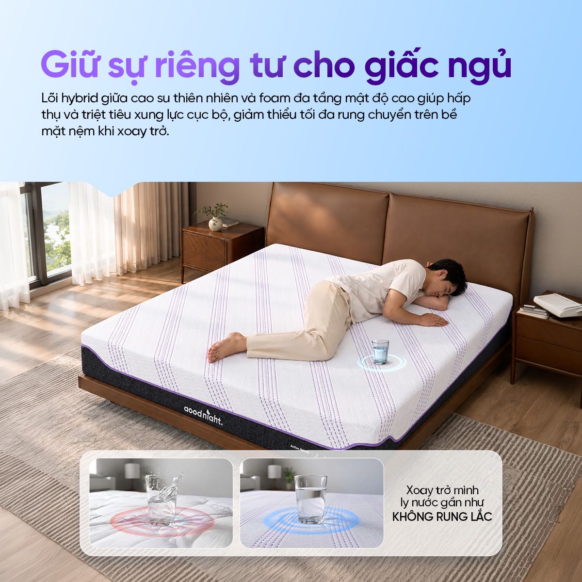 Hệ thống lò xo túi độc lập Goodnight Active Hybrid 2026