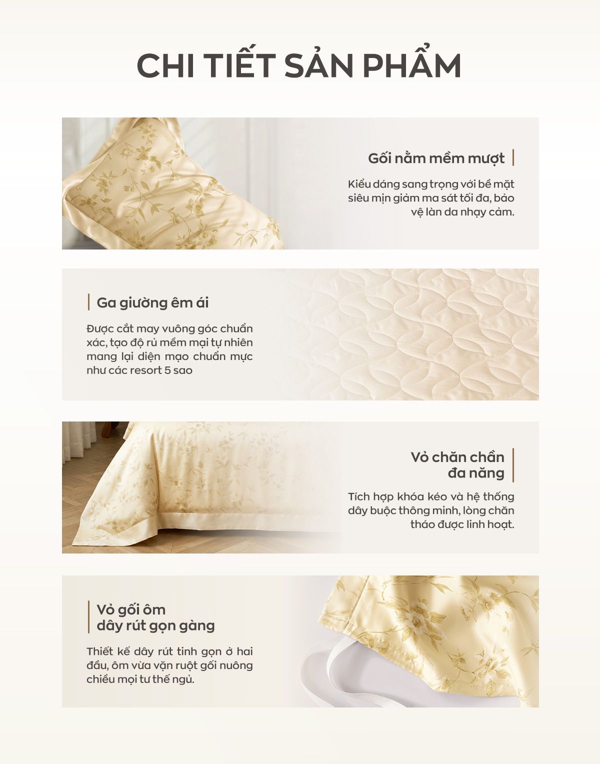 Vỏ gối nằm Amando Wellness Tencel Luxe 8