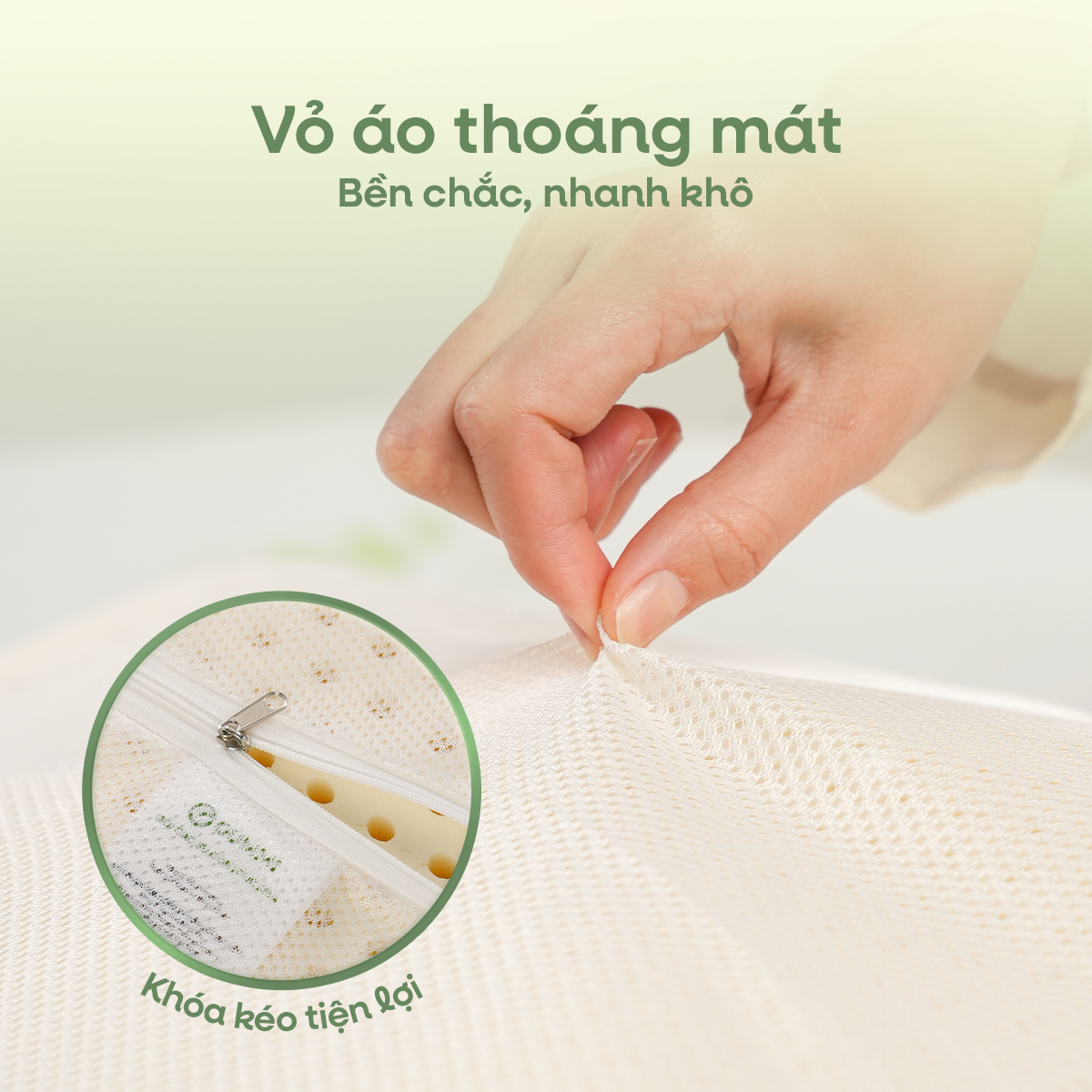 Vỏ áo lưới thoáng mát