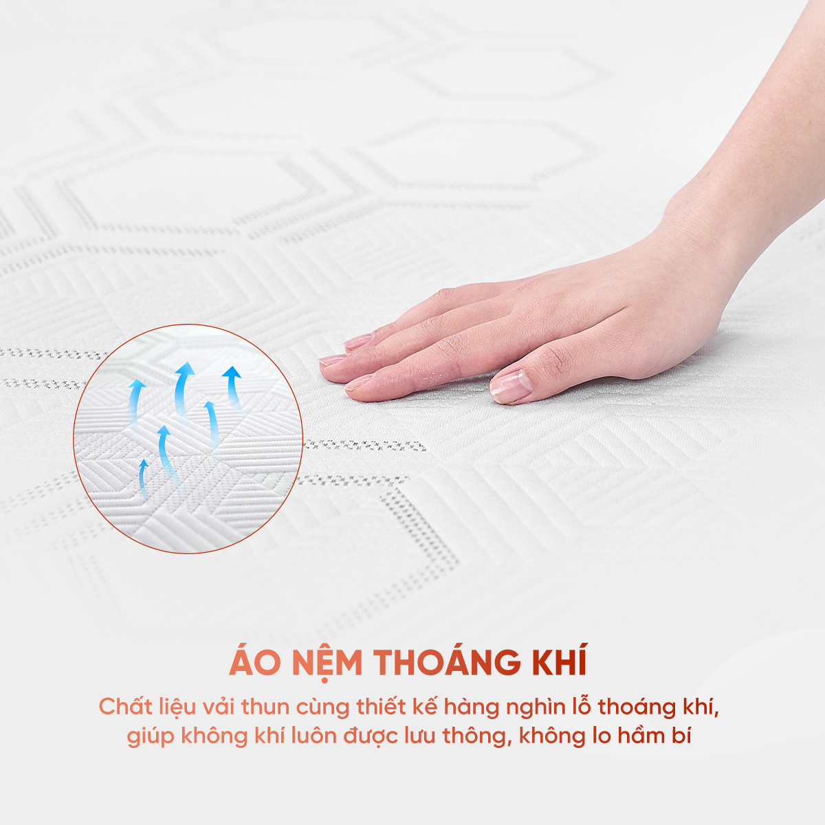 Cấu tạo thoáng khí nệm Goodnight Massage 2.0