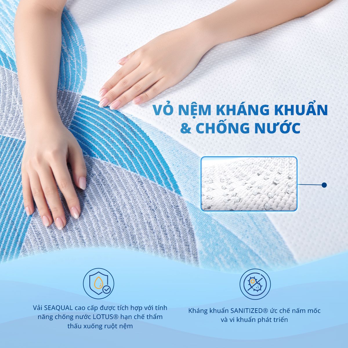 Áo nệm thân thiện với môi trường, chống nước và kháng khuẩn