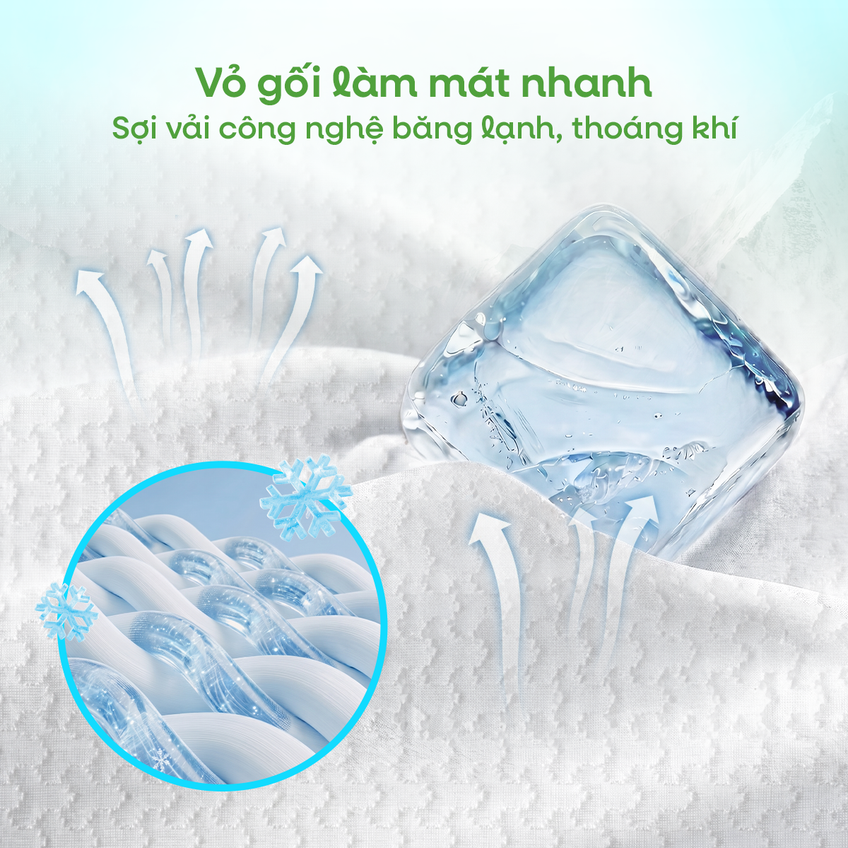 Vỏ gối thoáng khí