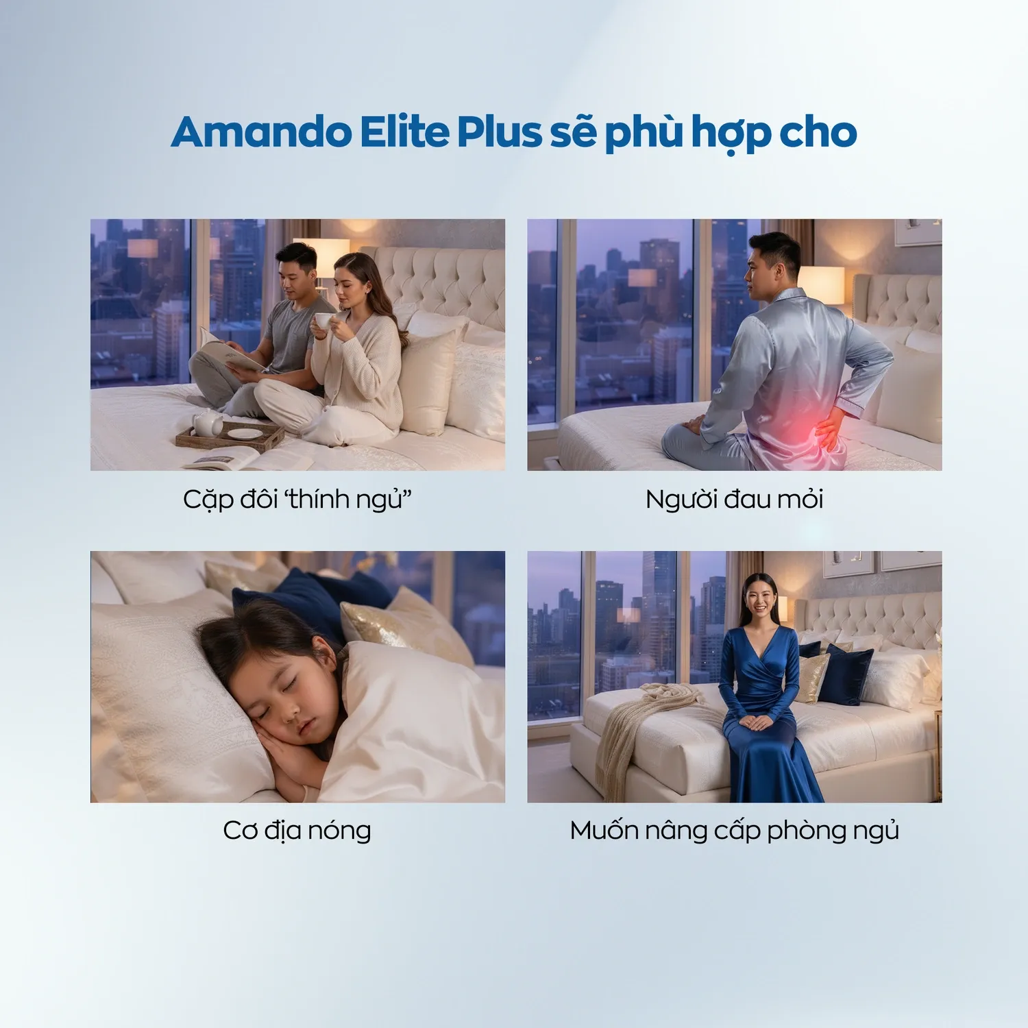 Nệm lò xo Amando Elite Plus 10