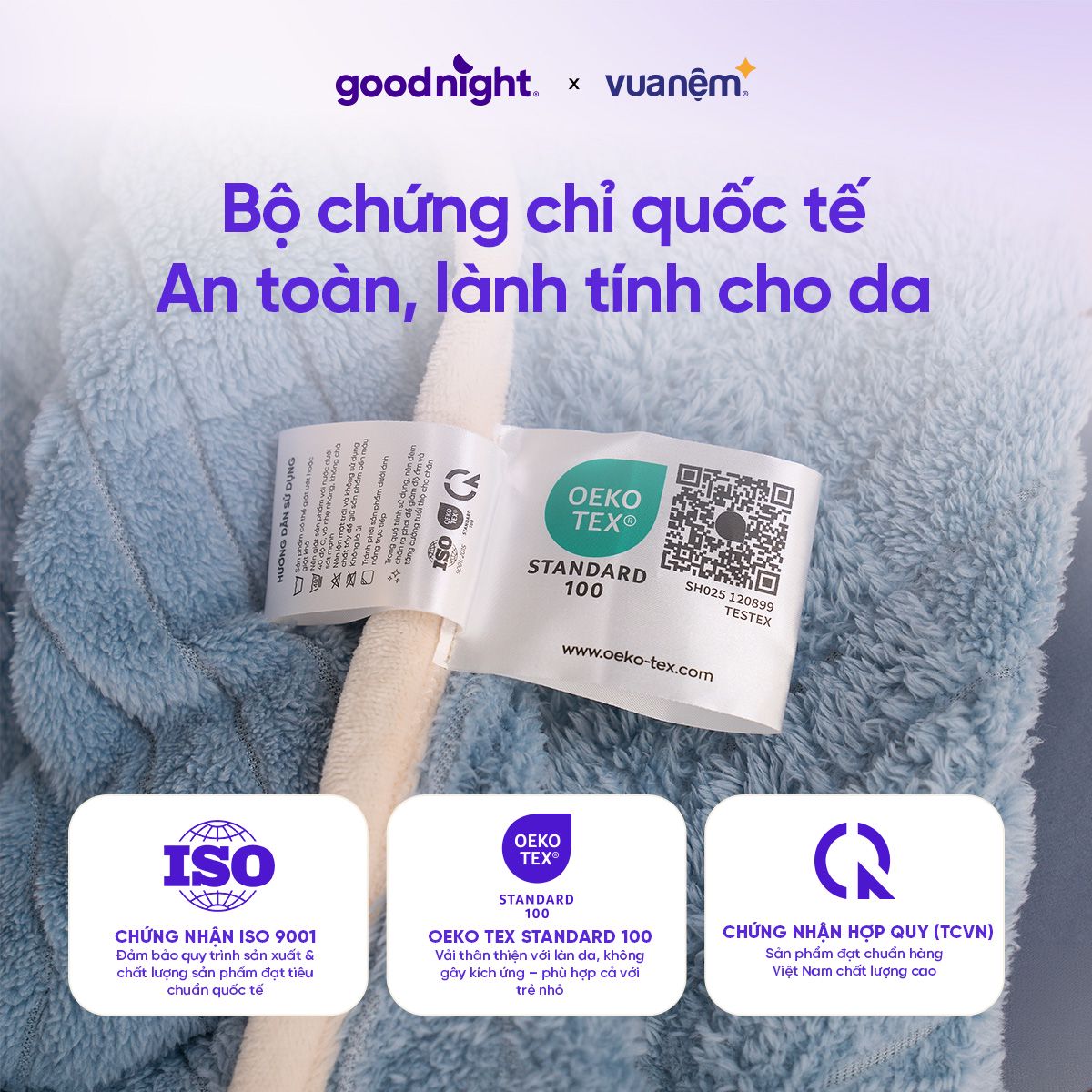 Chứng nhận chất lượng Goodnight Sherpa
