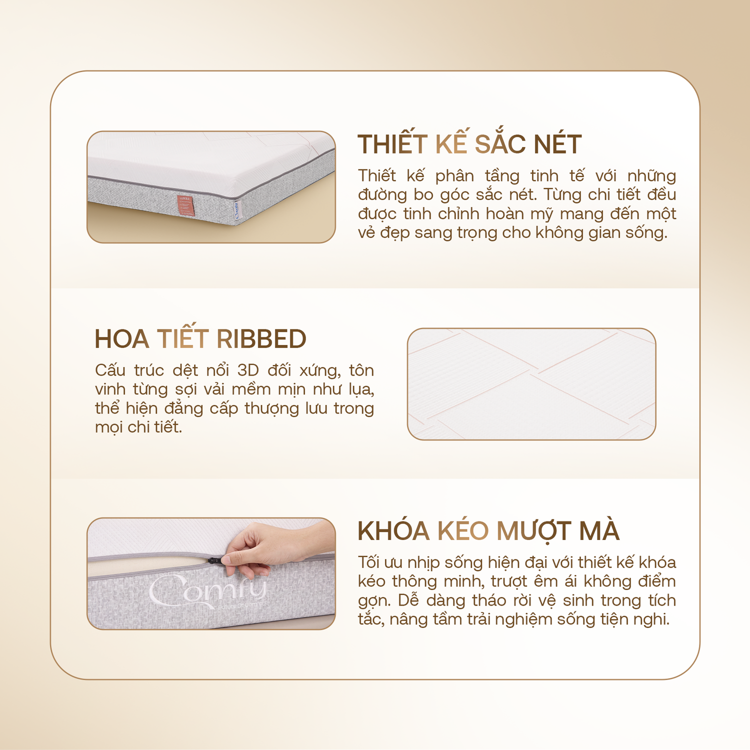 Hình ảnh giới thiệu nệm foam Comfy Lux 2.0 - 10