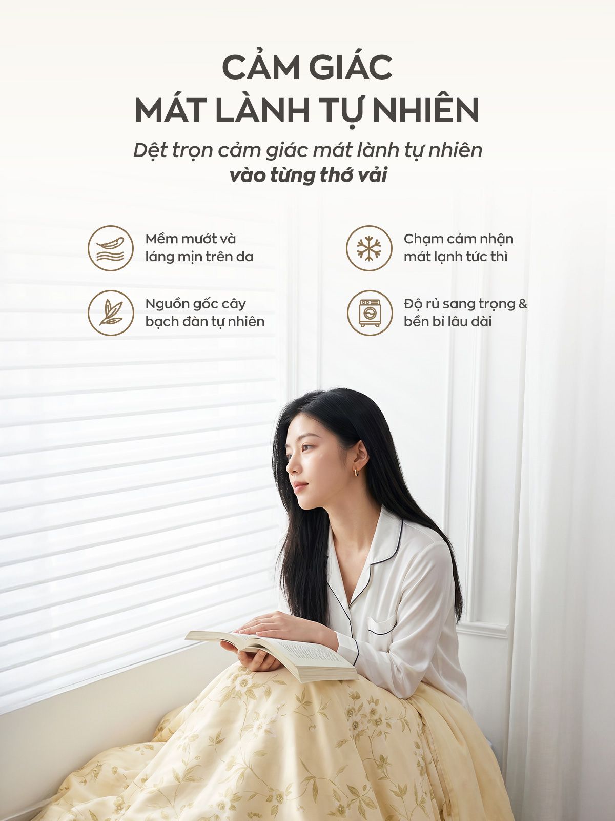 Vỏ gối nằm Amando Wellness Tencel Luxe 4