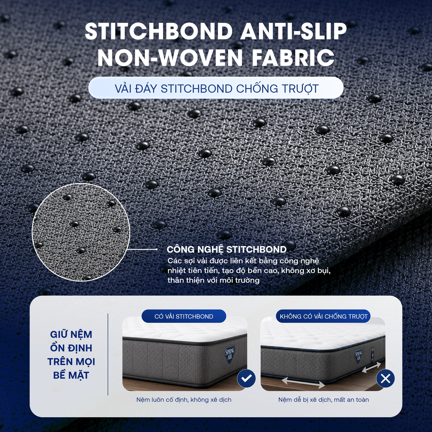 Nệm lò xo Spring Air Back Supporter Firm 6