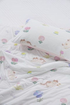 Bông Microfiber lông vũ mềm êm của gối Nunu Petit Ice Bear