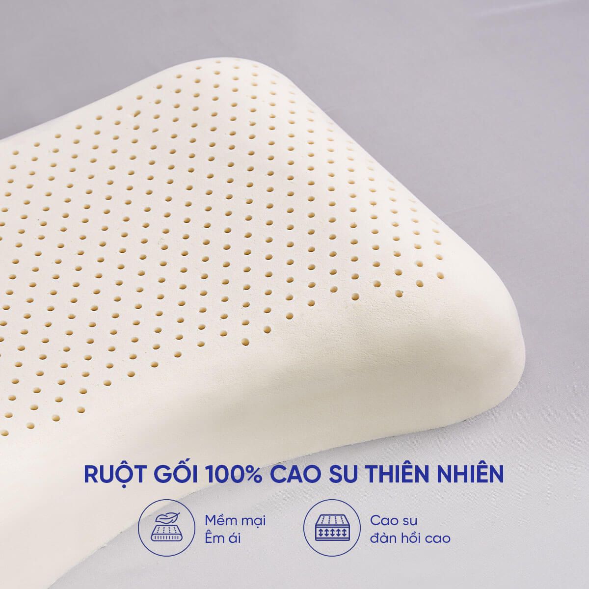 Gối cao su 100% thiên nhiên nâng đỡ vai Gummi Butterfly