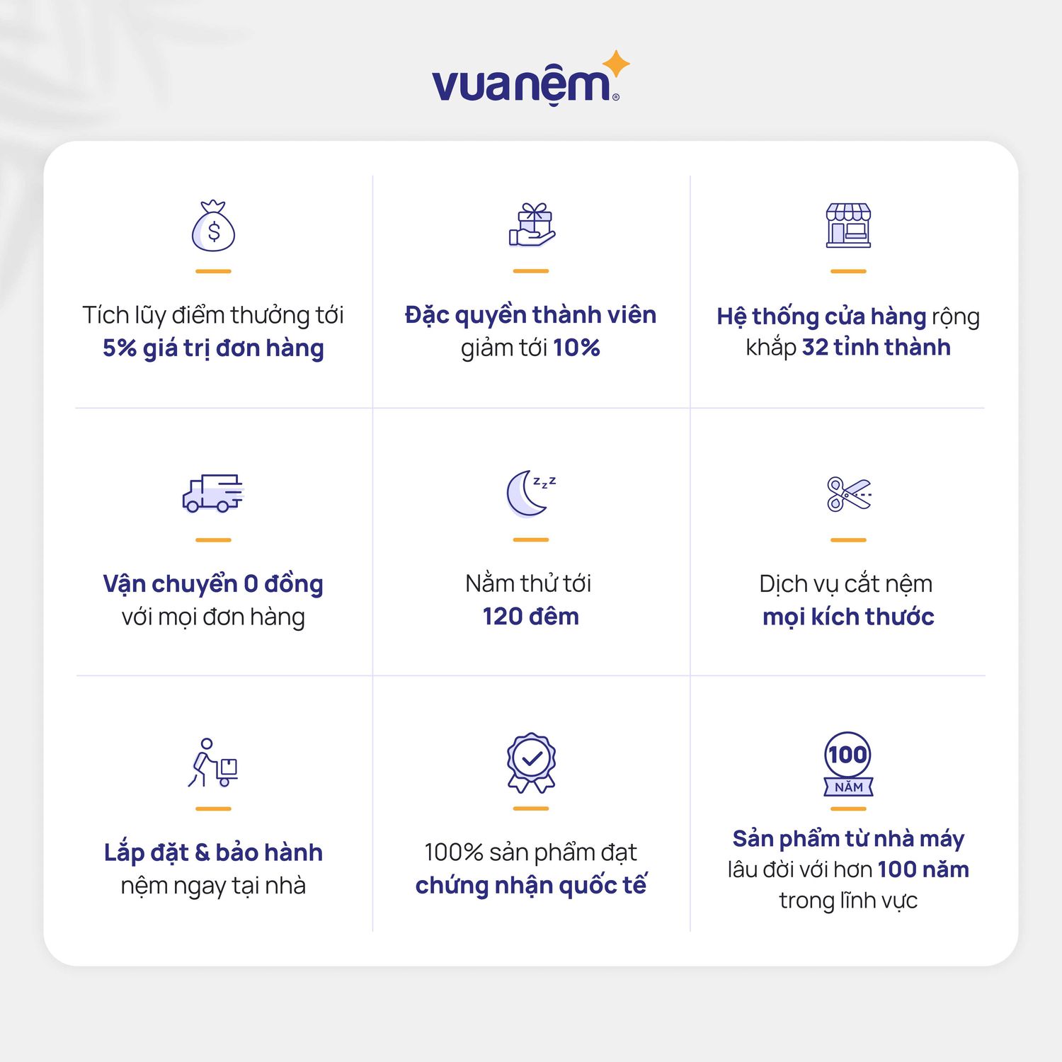 lý do nên chọn vua nệm