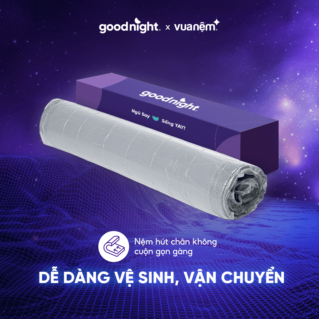 Bề mặt nệm Pillow Top đa tầng ngăn cách khung lò xo