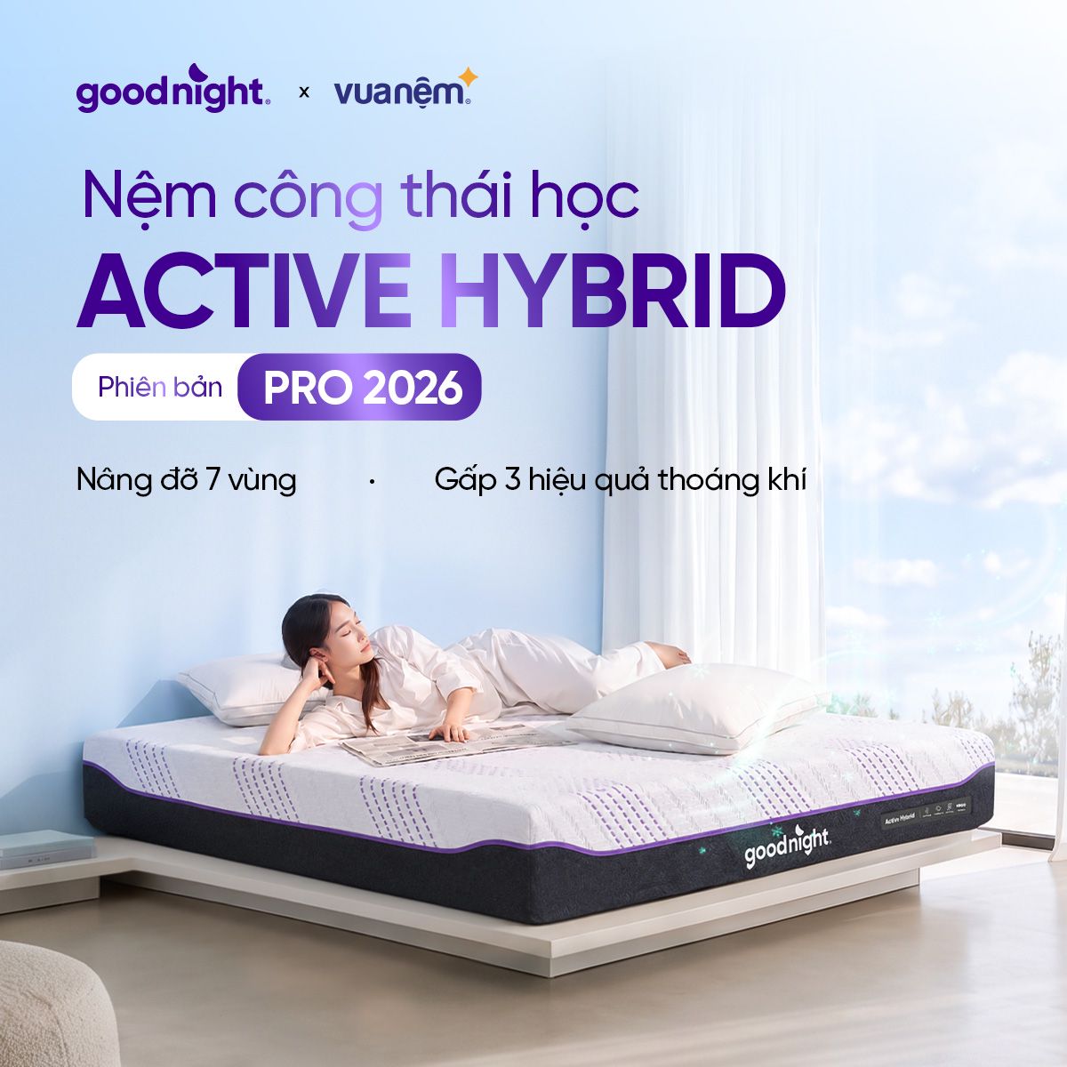 Nệm Goodnight Active Hybrid 2026