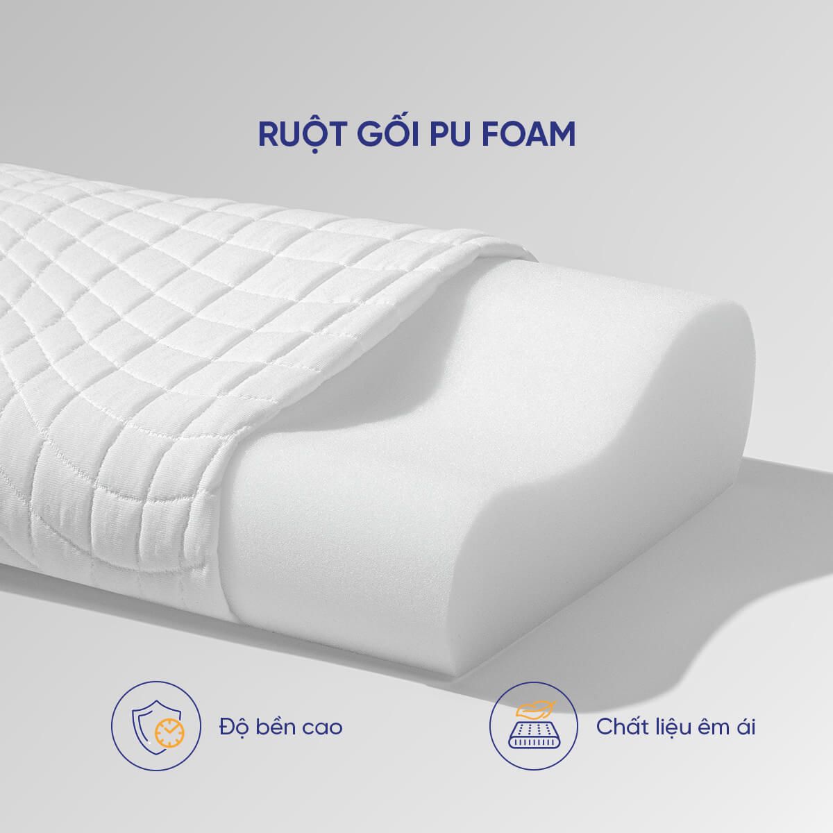Gối foam lượn sóng nâng đỡ cổ vai gáy Goodnight Nori 1.0