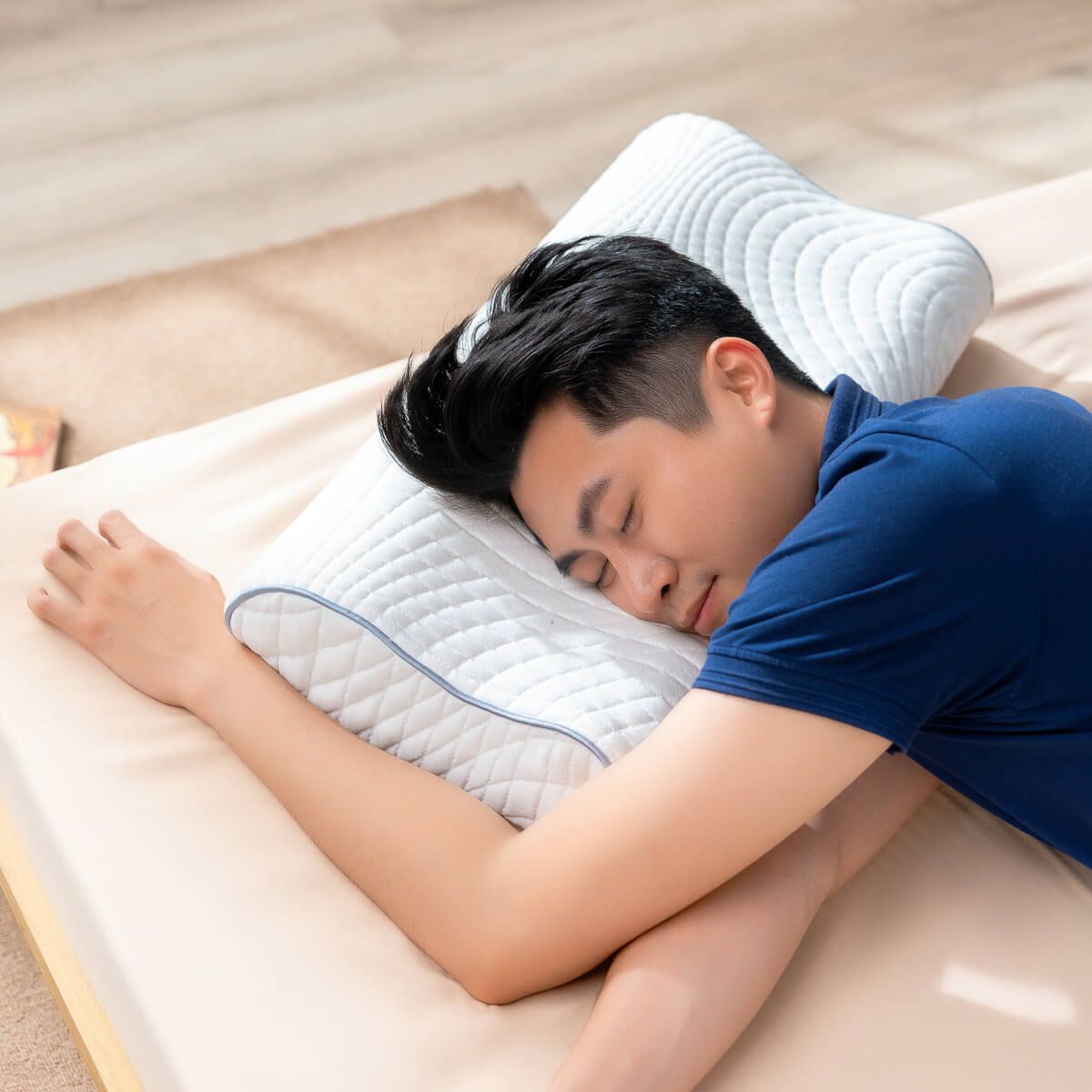 Gối foam lượn sóng nâng đỡ cổ vai gáy Goodnight Nori 1.0