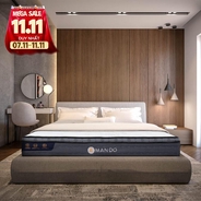 Nệm lò xo túi độc lập Amando Elite Plus giảm tiếng ồn dày 25cm