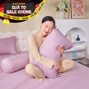 Bộ chăn ga chun Amando Rina 5 chi tiết thông thoáng, mềm mại