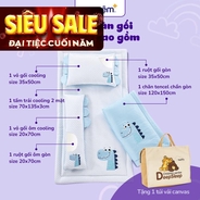 Bộ tấm trải trẻ em đi học Goodnight Deepsleep Khủng Long TC001