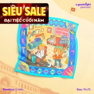 Khăn Goodnight Bandana lụa latin phiên bản linh vật