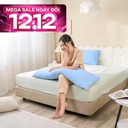 Combo Gối ôm Poppy kèm vỏ gối cooling