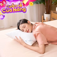 Gối lông vũ nhân tạo Goodnight Mochi siêu êm chuẩn khách sạn 5 sao