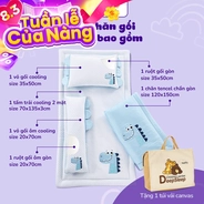 Bộ tấm trải trẻ em đi học Goodnight Deepsleep Khủng Long TC001
