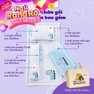 Bộ tấm trải trẻ em đi học Goodnight Deepsleep Khủng Long TC001