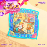 Khăn Goodnight Bandana lụa latin phiên bản linh vật