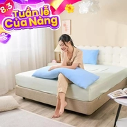 Combo Gối ôm Poppy kèm vỏ gối cooling