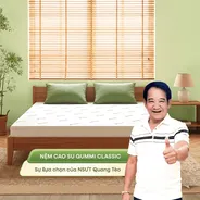 (Quà 8 món) Nệm cao su thiên nhiên Gummi Classic thế hệ mới dày 5/10/15cm
