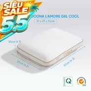 Gối memory foam Doona L'amore cool gel mát lạnh