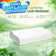 Gối cao su Gummi Contour giảm nhức mỏi, massage cổ vai gáy