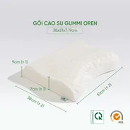 Gối cao su Gummi Oren 100% thiên nhiên massage cổ vai gáy