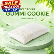 Gối cao su Gummi Cookie 100% thiên nhiên nâng đỡ, giảm căng cơ