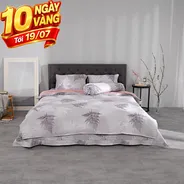 Bộ chăn ga phủ tencel Amando Confident TC63 5 chi tiết