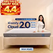 Nệm foam Comfy Cloud 2.0 siêu đàn hồi dày 15cm