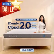 Nệm foam Comfy Cloud 2.0 siêu đàn hồi dày 15cm