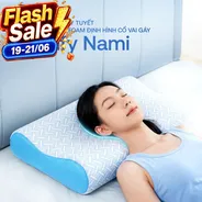 [BST Ngủ mát] Gối foam Comfy Nami ngủ nhanh mây tuyết, định hình cổ vai gáy