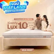 Nệm foam làm mát, kháng khuẩn nâng đỡ 5 vùng Comfy Lux 1.0