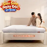 Nệm foam làm mát, kháng khuẩn nâng đỡ 5 vùng Comfy Lux 1.0