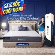 Nệm lò xo Amando Elite Original túi độc lập tiêu chuẩn khách sạn 5 sao dày 23cm