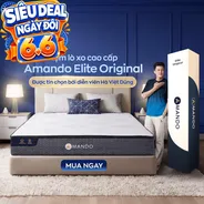 Nệm lò xo Amando Elite Original túi độc lập tiêu chuẩn khách sạn 5 sao dày 23cm