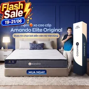 Nệm lò xo Amando Elite Original túi độc lập tiêu chuẩn khách sạn 5 sao dày 23cm