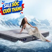 Nệm lò xo túi độc lập Amando Elite Plus ngủ mát, êm sâu dày 25cm