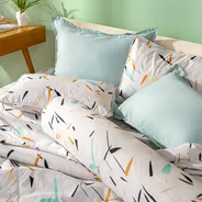 Bộ Ga chun microfiber Amando Ellie họa tiết 4 chi tiết